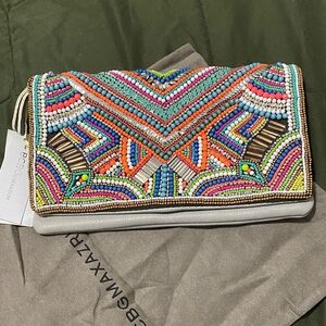 BCBGeneration Multicolor Beaded Clutch